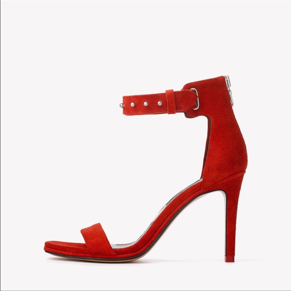 Rag & Bone Tamira sandal red suede - Picture 2 of 8